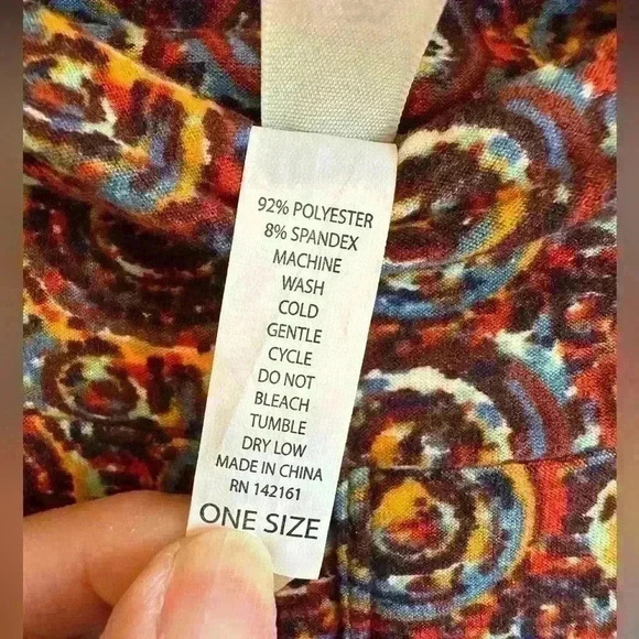 LulaRoe OS Multicolor Leggings - Picture 4 of 4